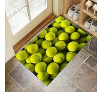 Graffiti Bat Door Mats Indoor 40 X 60 Cm, Machine Washable Inside Door Mat, Gothic Horror Style Absorbent Entrance Rug, Anti-Slip Floor Mats For Front Rear Doors (Grey)