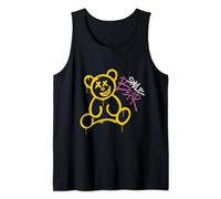 Graffiti Bear Graffiti Teddy Bear Laughing Bear Smile Bear Tank Top