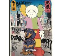 Graffiti Best Friend Kaws Pop Art Style Inspired College Ruled Notebook: Street Art Style Notebook For Teens ( 8.5 x 11 inches) Blank Lined Notebook Journal- 120 Pages