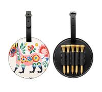 Graffiti Bio Black Printed golf tee storage bag - portable design, easy to organize tee, Black, One Size