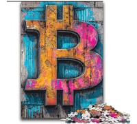 Graffiti Bitcoin 2000 Piece Jigsaw Puzzle for Adults Teens, Learning Educational Toys Family Games with Matching Poster And Trivia Sheet (70x100cm)