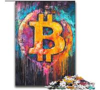 Graffiti Bitcoin 2000 Pieces Jigsaw Puzzle For Adults Teens, for Age 14+ Game Wall Decoration Unique Gifts for Birthday And Christmas (70x100cm)
