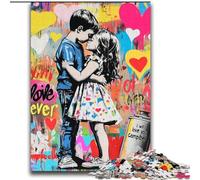 Graffiti Boy And Girl 2000 Piece Jigsaw Puzzles for Adults & Teens, Help The Brain Exercise Addictive Toys to Cultivate Patience Perfect Decoration (70x100cm)