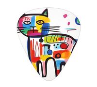 Graffiti Cat Stylish and durable guitar picks, three types of thin, medium and heavy guitar picks (12 pieces), suitable for guitar, bass, electric guitar, ukulele,