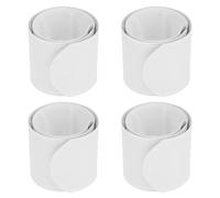 Graffiti Circle 100Pcs Blank Snap Bands for Diy Creativity White Slap Bracelets for Kids Party Favors and Arts Crafts Activities