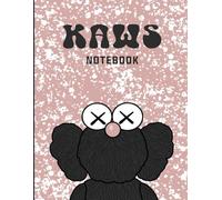 Graffiti Confused Black Kaws Pop Art Style Inspired College Ruled Notebook: Street Art Notebook For Teens ( 8.5 x 11 inches) Blank Lined Notebook Journal- 120 Pages