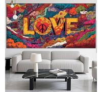 Graffiti Diamond Art Like Diamond Painting Arts and Crafts for Adults,5D Diamont Painting Kits Adults Crysta Cross Stitch Crafts Pictures,DIY Embroidery Kit for Beginner Home Wall Decor 24x72in LK-377