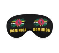 Graffiti Dominica Dominican Flag Sleep Eye Mask Night Shade Cover Soft Adjustable for Travel Naps
