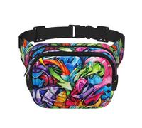 Graffiti Drawing Fanny Packs for Women Men, Fashion Waist Packs for Workout Running Traveling Hiking