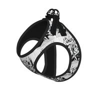 Graffiti Drawing Print Small Dog Cat Pet Leash Vest Harness, Reflective Vest For Outdoor Walk Hike
