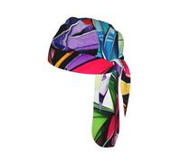 Graffiti Drawing Print Wide-Fit Cycling Cap Quick-Drying Headband Universal Stretch Yoga Running Sweatband