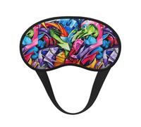 Graffiti Drawing Sleep Mask 100% Light Blocking Eye Mask for Sleeping, Sleep Mask for Unisex for Travel/Nap