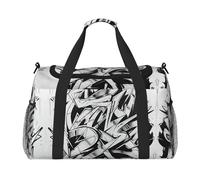 Graffiti Drawing Travel Duffel Bag Large Foldable Waterproof Overnight Bag Beach Swim Bags Pool Sports Gym
