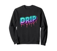 Graffiti Drip Bold Street Style Colorful Urban Artwork Sweatshirt