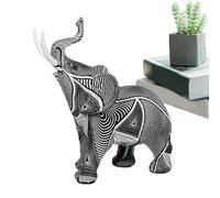 Graffiti Elephant Statue,Resin Graffiti Elephant Sculpture | Art Figurines, Table Centerpieces Ornaments for Space Decor in The Living Room, Bedroom