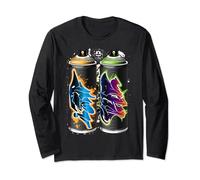 Graffiti Fat Cap Spray Paint Cans - The Pillars of Urban Art Long Sleeve T-Shirt