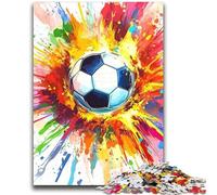 Graffiti Football 2000 Piece Jigsaw Puzzles for Adults & Teens,Challenging Game And Family Play for Is Ideal As A Gift for The Whole Family (70X100cm)
