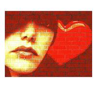 Graffiti Frau Liebe Herz Kunstdruck Poster Wanddekoration 30,5 x 40,6 cm