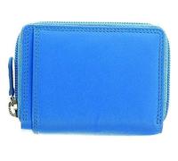 Graffiti Golunski RFID Small Leather Purse Bright Colours 7.5 x 10 x 2 cm, Blue, S