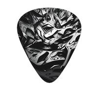 Graffiti guitar pick set, 3 different thicknesses, 12 pieces for a variety of instruments