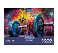 Graffiti Gym Barbell Durable Paper Fun Brain Challenge, Suitable for Adults Seeking Relaxing And Rewarding Hobbies 70x50cm/1000pcs