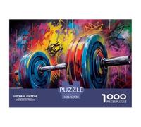 Graffiti Gym Barbell Sturdy Cardboard Pieces Helps Enhance Focus, Problem Solving Skills And Hand Eye Coordination Effectively 52x38cm/1000pcs