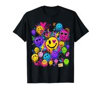 Graffiti Happy Face Street Art Color Pop Graphic Design Value Graphic T-Shirt