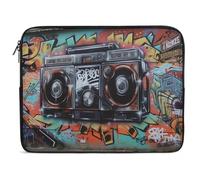 Graffiti Hip Hop Laptop Sleeve 15inch Laptop Protective Case for Women Men Shockproof Computer Cover Portable Notebook Briefcases Computer Carrying Bag Lap Top Protector Compatible with Notebooks