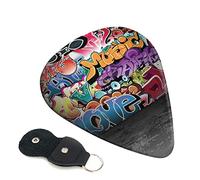 Graffiti Hip Hop Set Of 6 Guitar Plectrums For Acoustic Guitar, Electric Guitar, Bass, Ukulele - Thin, Medium And Thick.