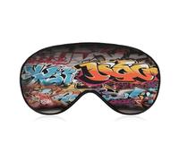 Graffiti Hip Hop Sleep Mask Eye Masks for Sleep Sleeping Mask Sleep Masks for Women Men Sleep Mask Blackout Adjustable Sleep Mask Travel Eye Mask Side Sleeper Eye Mask