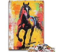 Graffiti Horse 2000 Piece Jigsaw Puzzles for Adults & Teens,Brain Teaser Game Wall Decoration Unique Birthday And Xmas Gifts (70X100cm)