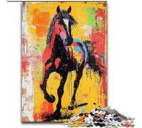 Graffiti Horse Puzzles for Adults Teens 1000 Pieces, for 14+ Train Your Brain And Your Hands Christmas Game Gifts (50x75cm)