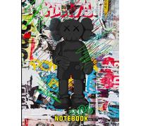 Graffiti Hype Black Kaws Pop Art Style Inspired College Ruled Notebook: Street Art Notebook For Teens ( 8.5 x 11 inches) Blank Lined Notebook Journal- 120 Pages
