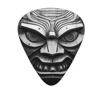 Graffiti in black and white guitar pick set, 3 different thicknesses, 12 pieces for a variety of instruments