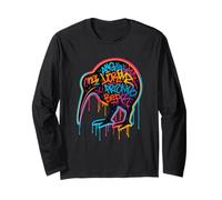Graffiti Kiwi Drip Outline Long Sleeve T-Shirt