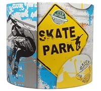 Graffiti Lampshade Light Shade Kids Skateboard Skate Park Bedroom Home Accessories Lamp Brick Wall Effect Spray Paint Urban Gifts (12")