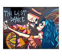 Graffiti Last Dance Death Skeleton Large Art Print Poster Wall Decor 18x24 inch