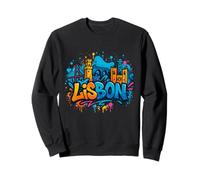Graffiti Lisbon Skyline Souvenir Sweatshirt
