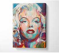 Graffiti Marilyn Monroe Graffiti Canvas Print Wall Art - Canvas Art Small 14 x 20 Inches