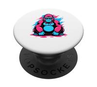 Graffiti Melting Art Gorilla Silverback Gorillas PopSockets Adhesive PopGrip