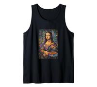 Graffiti Mona Lisa Pop Art - Colorful Street Art Masterpiece Tank Top