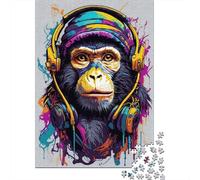 Graffiti Monkey Jigsaw Puzzles for Adults Animal Puzzle Game 1000 Pieces Educational Games for Adults Gifts 1000pcs (75x50cm)