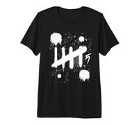 Graffiti Number 5 Counting Math Lover Five Year Old Premium T-Shirt