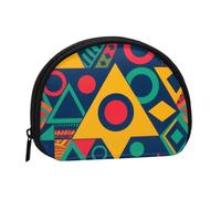 Graffiti on the wall Coin Purse - Coin Pouch Mini Change Purse for Coins, Keys, Lipstick and Essentials with Zipper Closure, Geometric Patterns, One Size, Fashion