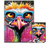Graffiti Painting Pug 1000 Piece Jigsaw Jigsaw Puzzles Challenging Brain Teaser, Family Activity, Home Decor, 50x75CM/19.68x29.52inch