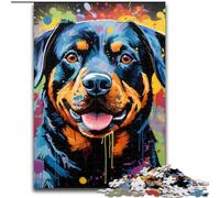 Graffiti Painting Shark Jigsaw Puzzles 1000 Pieces for Adults Difficult Puzzles for Adults Perfect for Family Fun on Christmas, Thanksgiving, Birthdays & Easter 26x38cm
