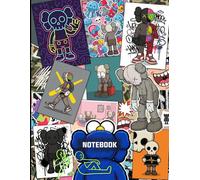 Graffiti Poster KAWS Street Soul Pop Art Inspired College Ruled Notebook: Street Art Style Notebook For Teens ( 8.5 x 11 inches) Blank Lined Notebook Journal- 120 Pages