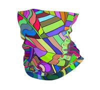 Graffiti Print Ski Face Cover Cold Weather Scarf For Men Women, Neck Warmer Gaiter For Skiing Running