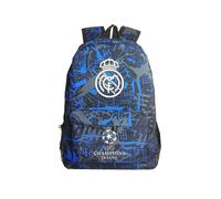 Graffiti Real Madrid Uefa Champions League Shoulder Bag Fan Backpack Student Schoolbag Storage Bag H Z
