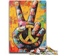 Graffiti Retro Pop Art Hand Jigsaw Puzzles for Teenagers 1000 Jigsaws,Brain Intelligence Challenge Addictive Toys for Home Decoration (38x52cm)